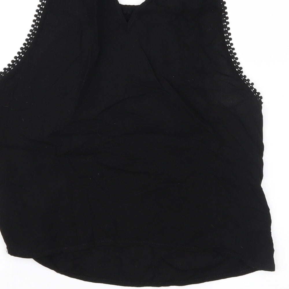 Divided Womens Black Basic Blouse Size 4