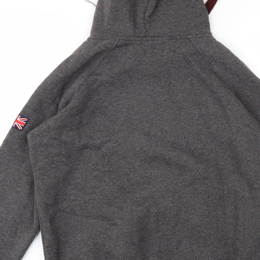 G-Crown Womens Grey Geometric Pullover Hoodie Size M
