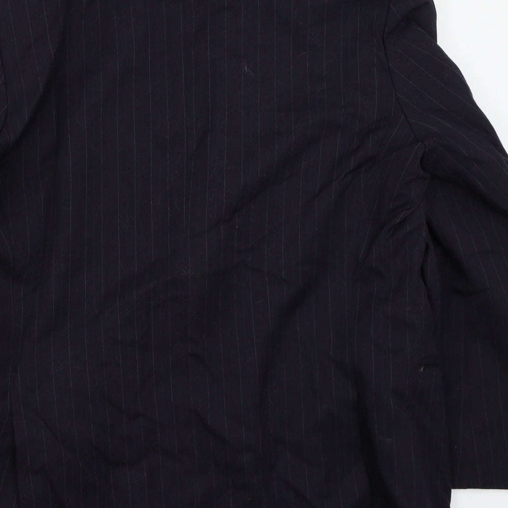 Marks & Spencer Mens Blue Striped Jacket Suit Jacket Size 44