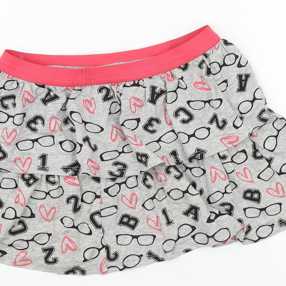 George Girls Grey A-Line Skirt Size 4-5 Years