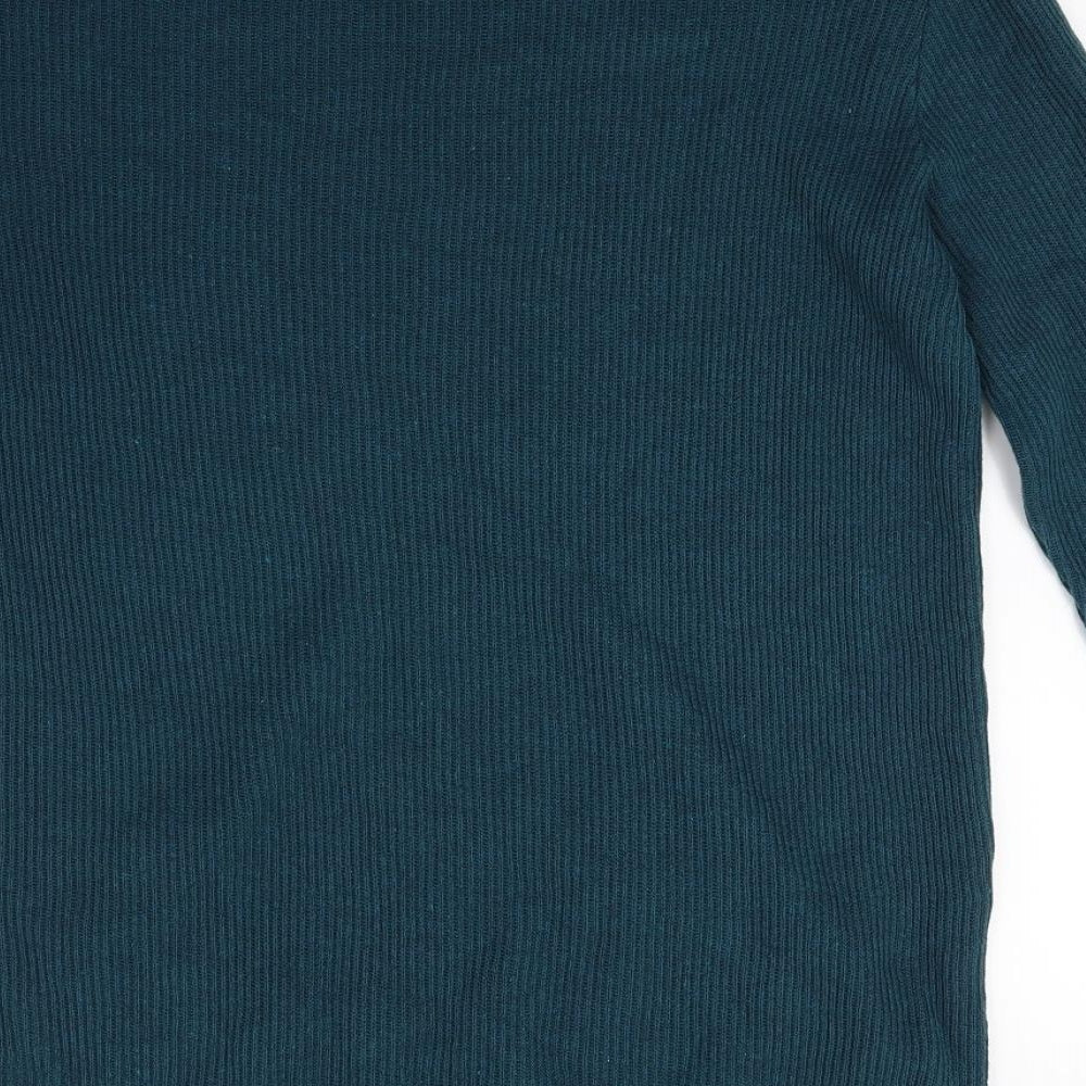 River Island Womens Green Knit Pullover Jumper Size M
