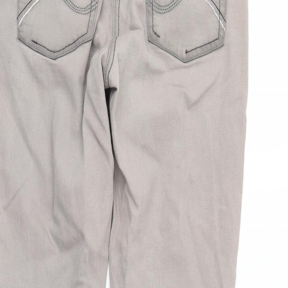 yesyes Womens Grey Denim Straight Jeans Size 12 L24 in