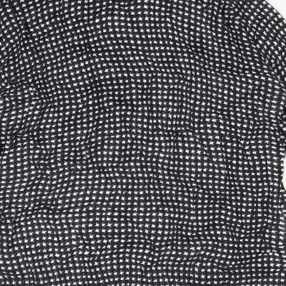 Croft & Barrow Womens Grey Polka Dot Cardigan Jumper Size M