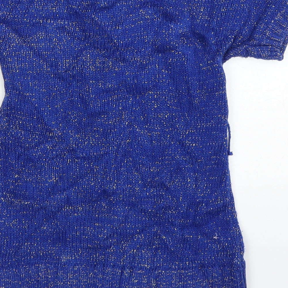 Pumpkin Patch Girls Blue Cardigan Jumper Size 4 Years