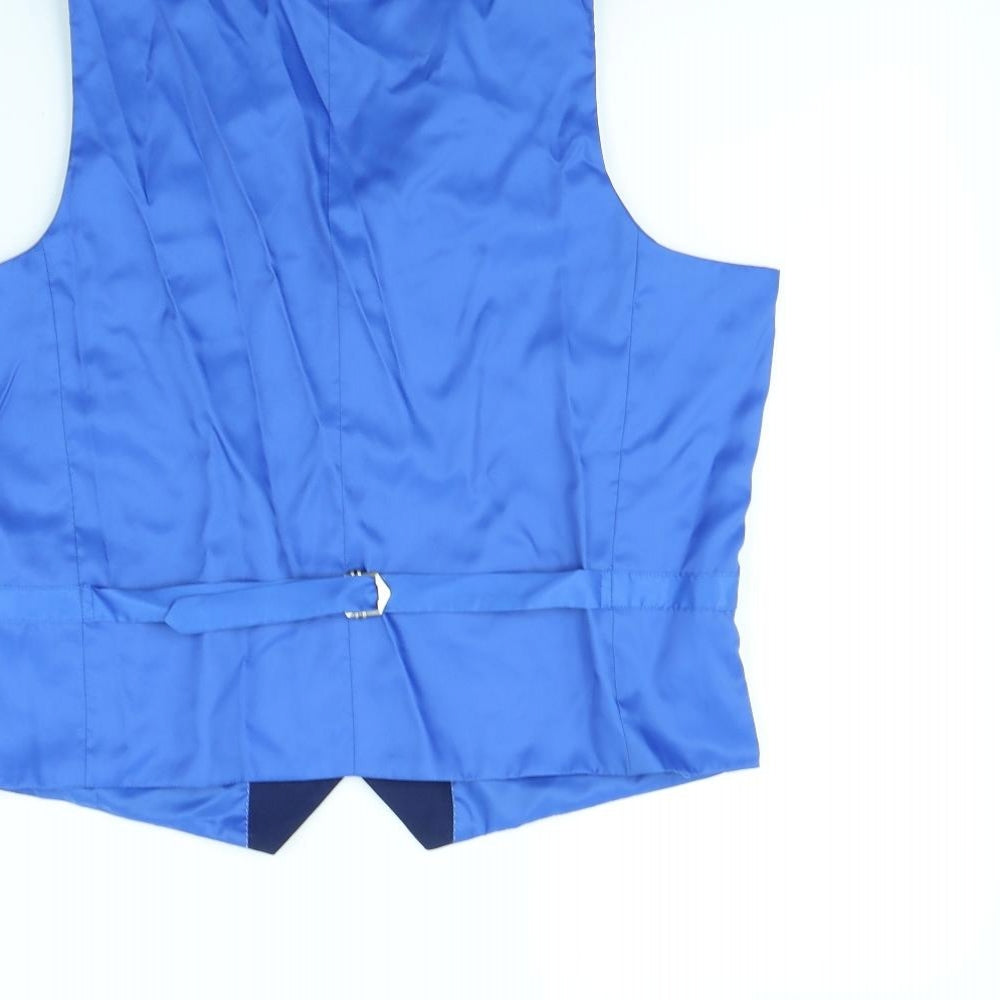 Preworn Mens Blue Gilet Waistcoat Size 40