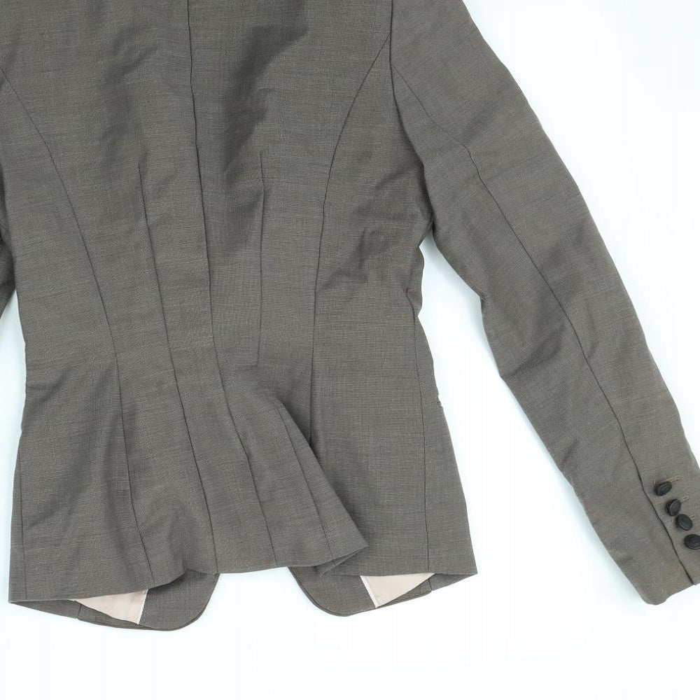 NEXT Womens Brown Jacket Size 6 - shoulder pads