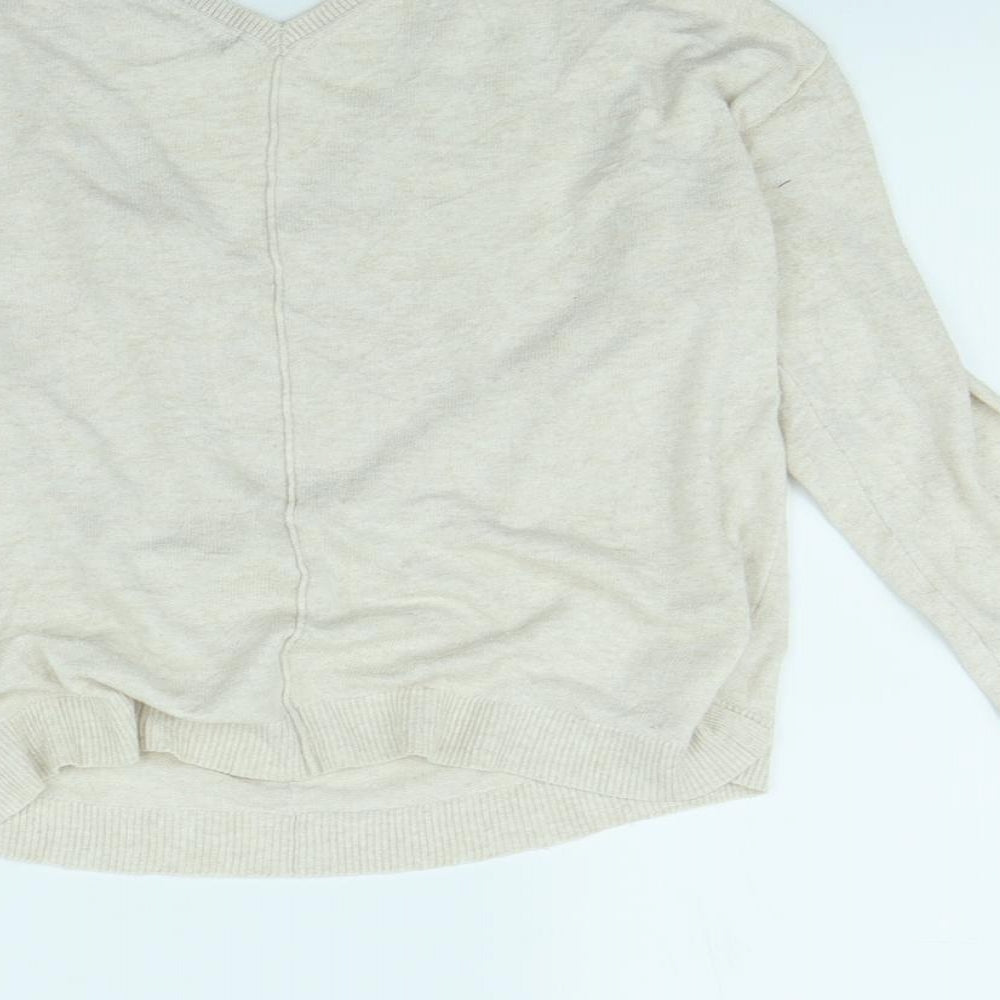 m&s Womens Beige Pullover Jumper Size 12