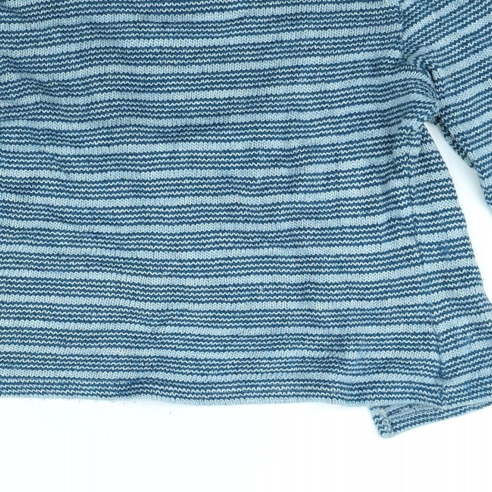 Per Una Womens Blue Striped Jacket Size 14