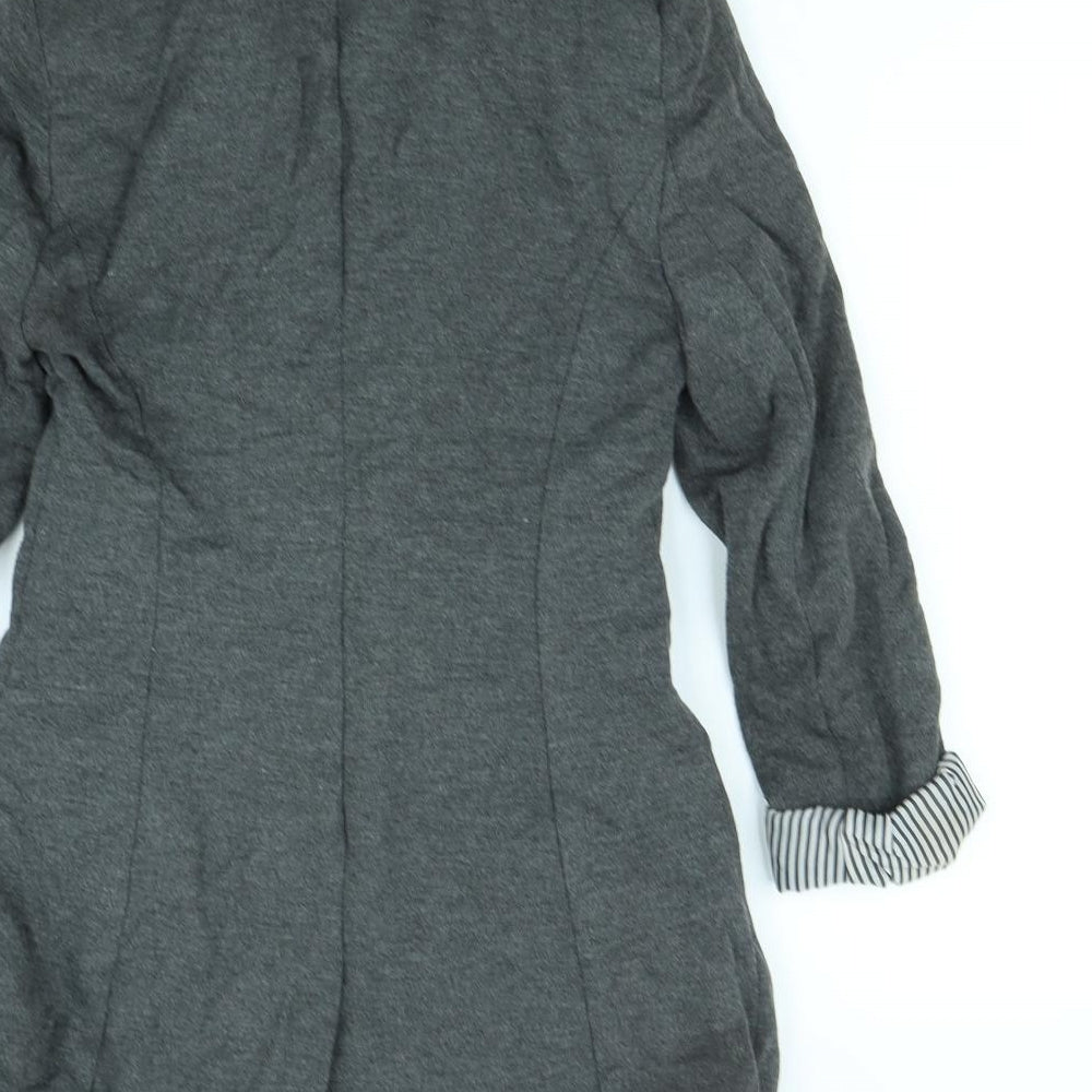 Denim & Co. Womens Grey Jacket Size 10