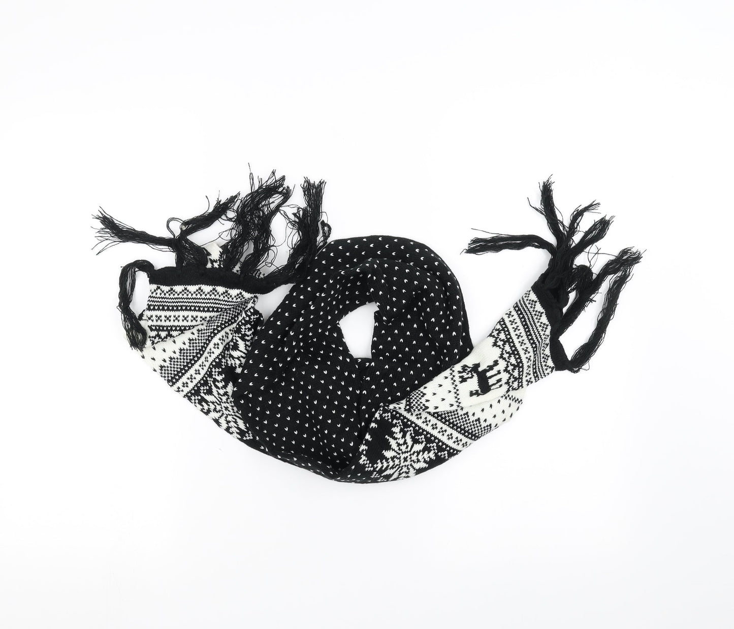 Preworn Unisex Black Scarf One Size