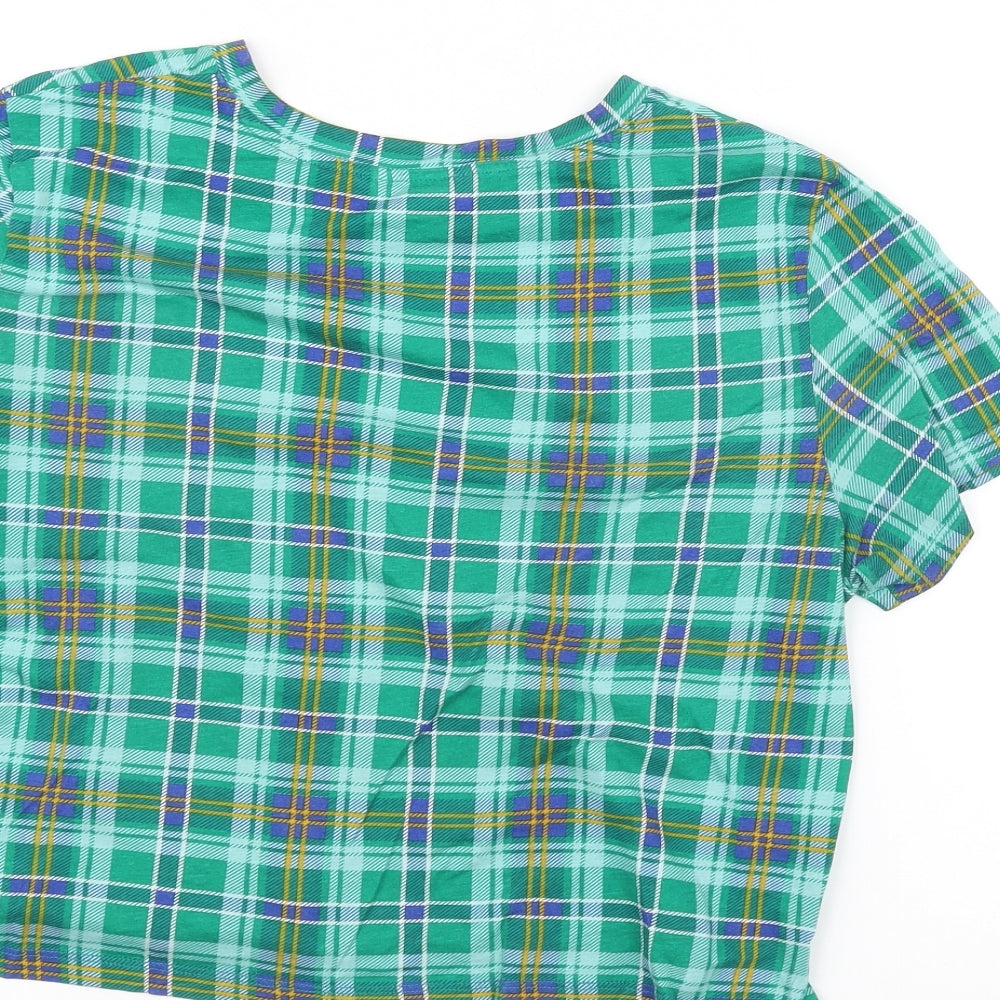 MONKL Womens Green Basic T-Shirt Size M