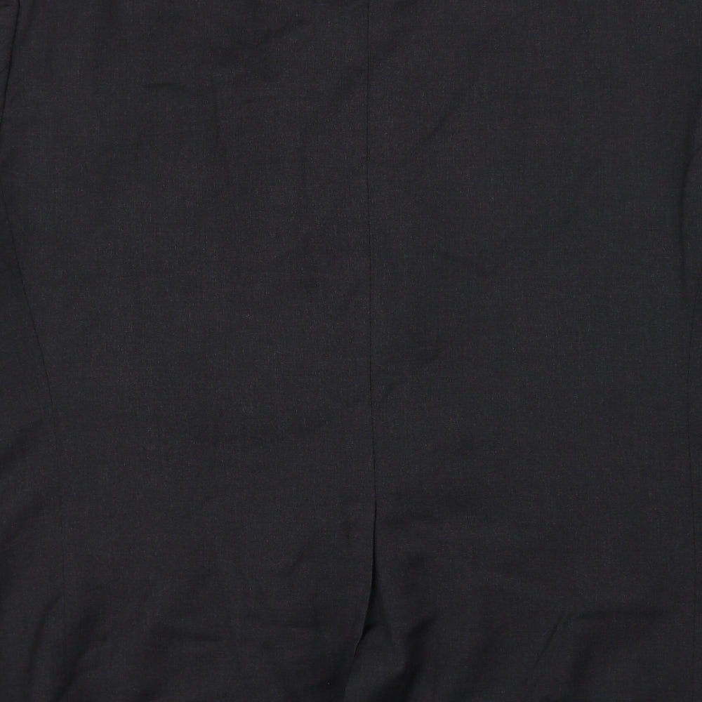 Angelico Mens Black Jacket Suit Jacket Size 40