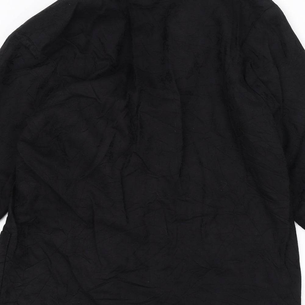Expressions Womens Black Jacket Size 14