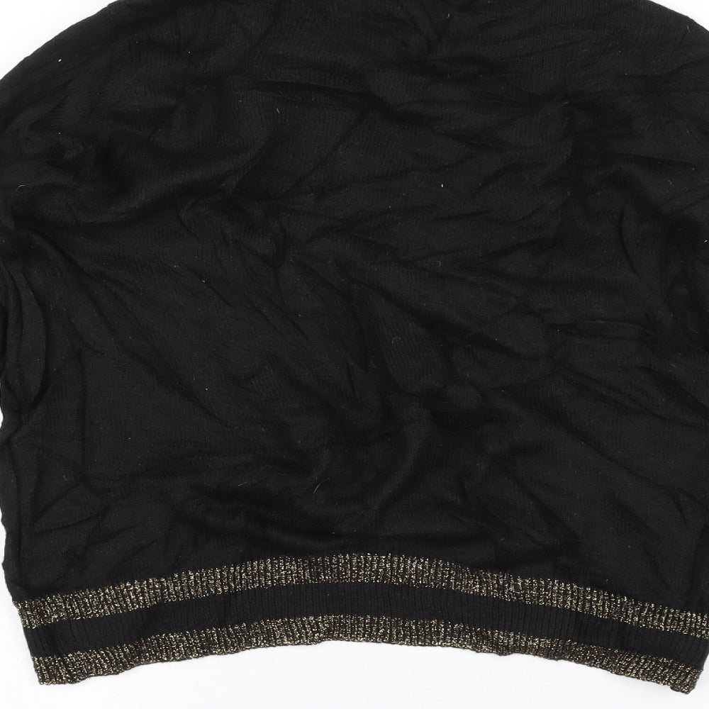 H&M Womens Black Pullover Jumper Size S