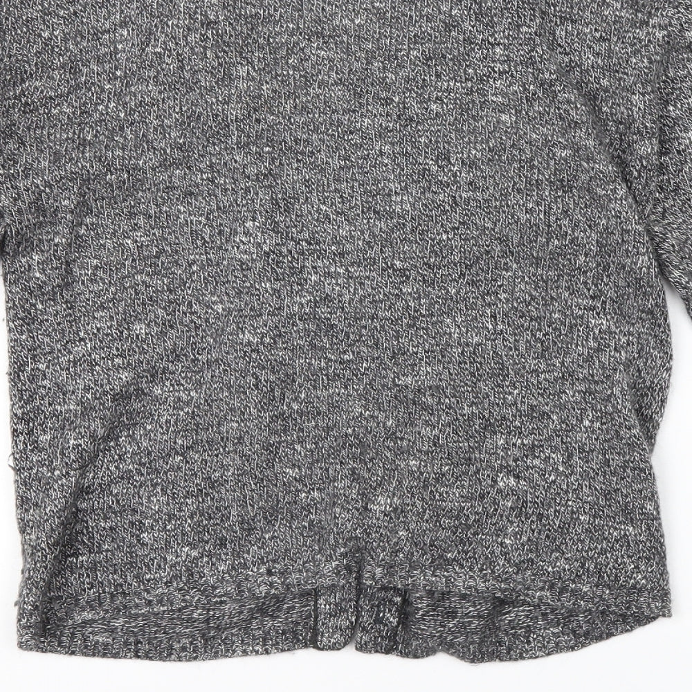 Offshoot Womens Grey Cardigan Jumper Size S