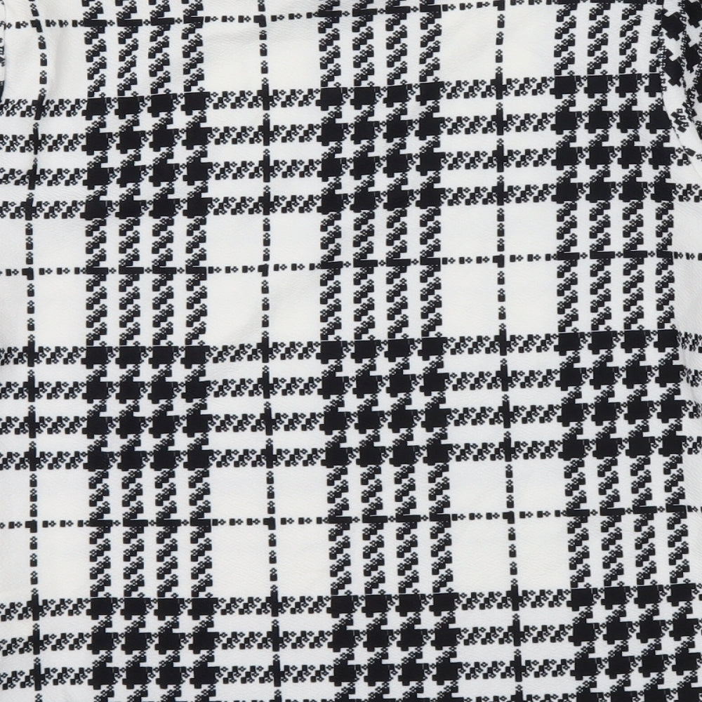 SheIn Womens Multicoloured Check Basic Blouse Size M