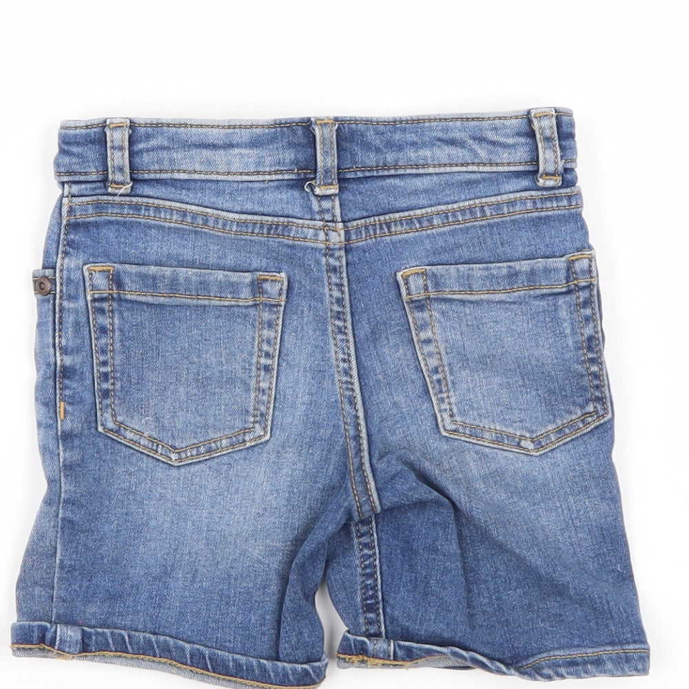 River Island Boys Blue Denim Cropped Jeans Size 9 Months - Shorts/Distressed