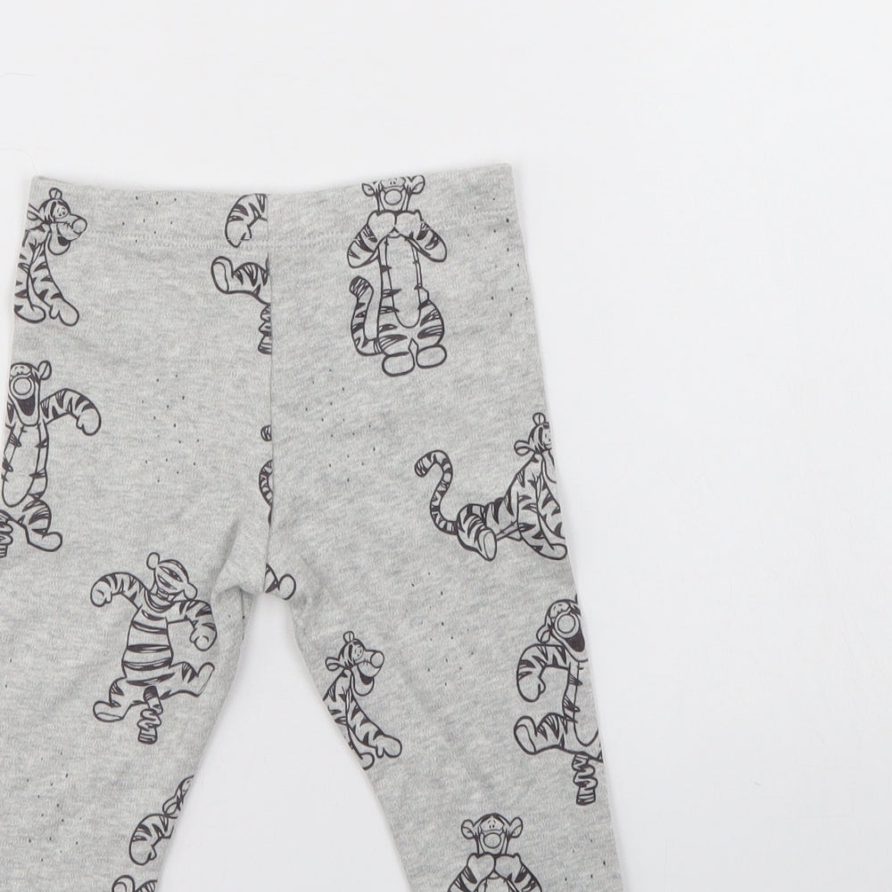 Disney Baby Red Animal Print Sweatpants Leggings Size 6-9 Months