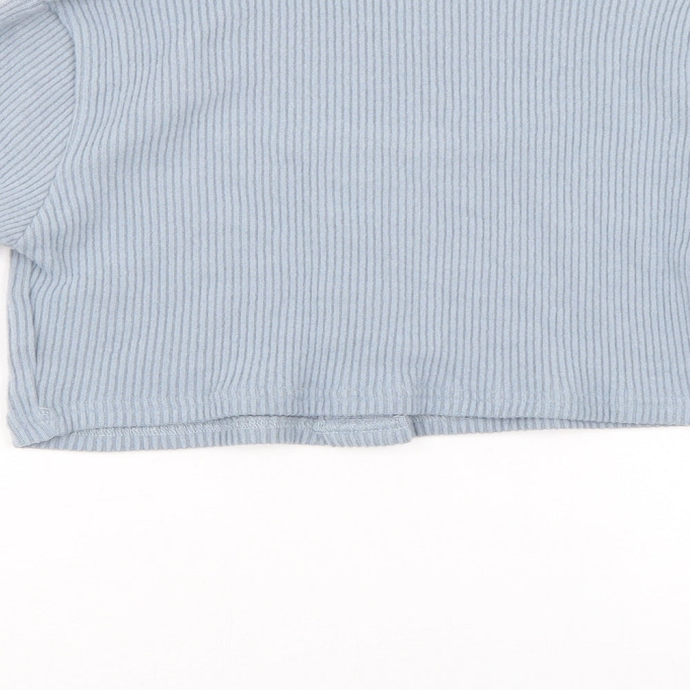 SheIn Womens Blue Pullover Jumper Size S