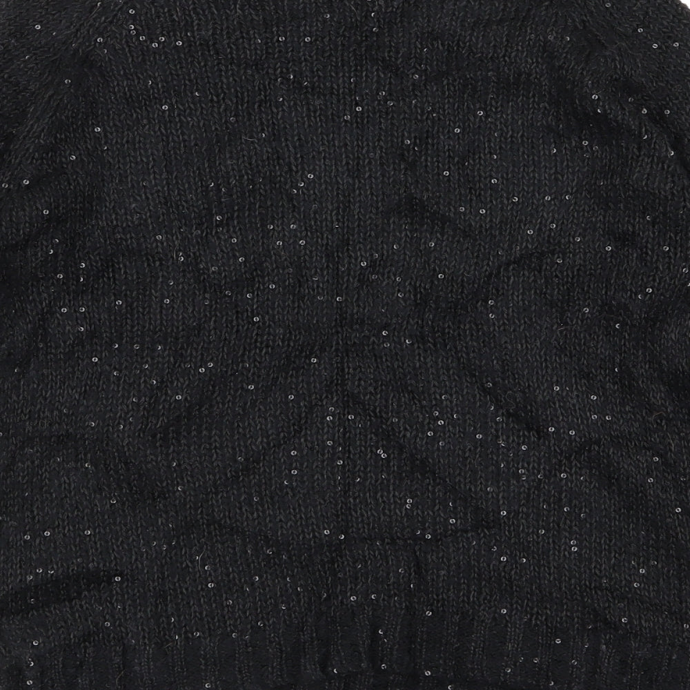 New Look Womens Black Pullover Jumper Size 8