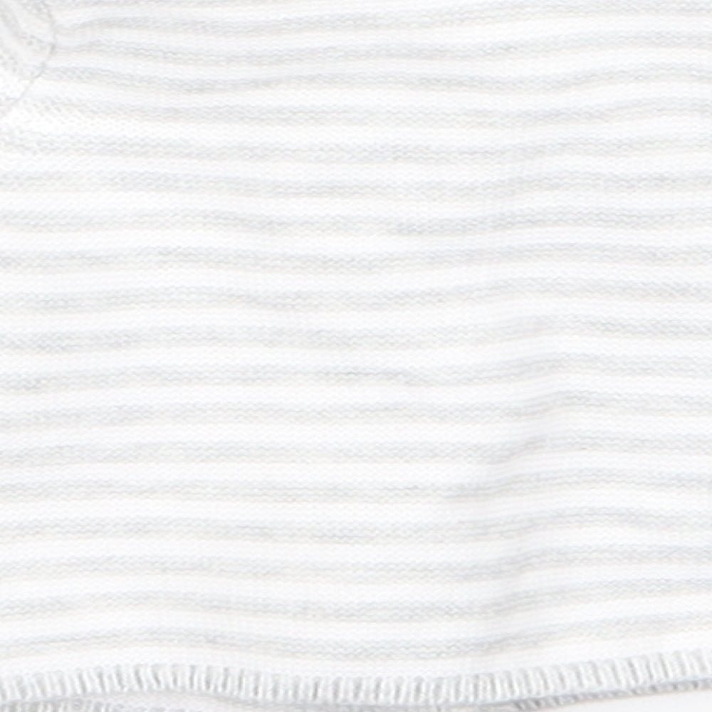 m&s Baby Grey Striped Pullover Jumper Size 0-3 Months