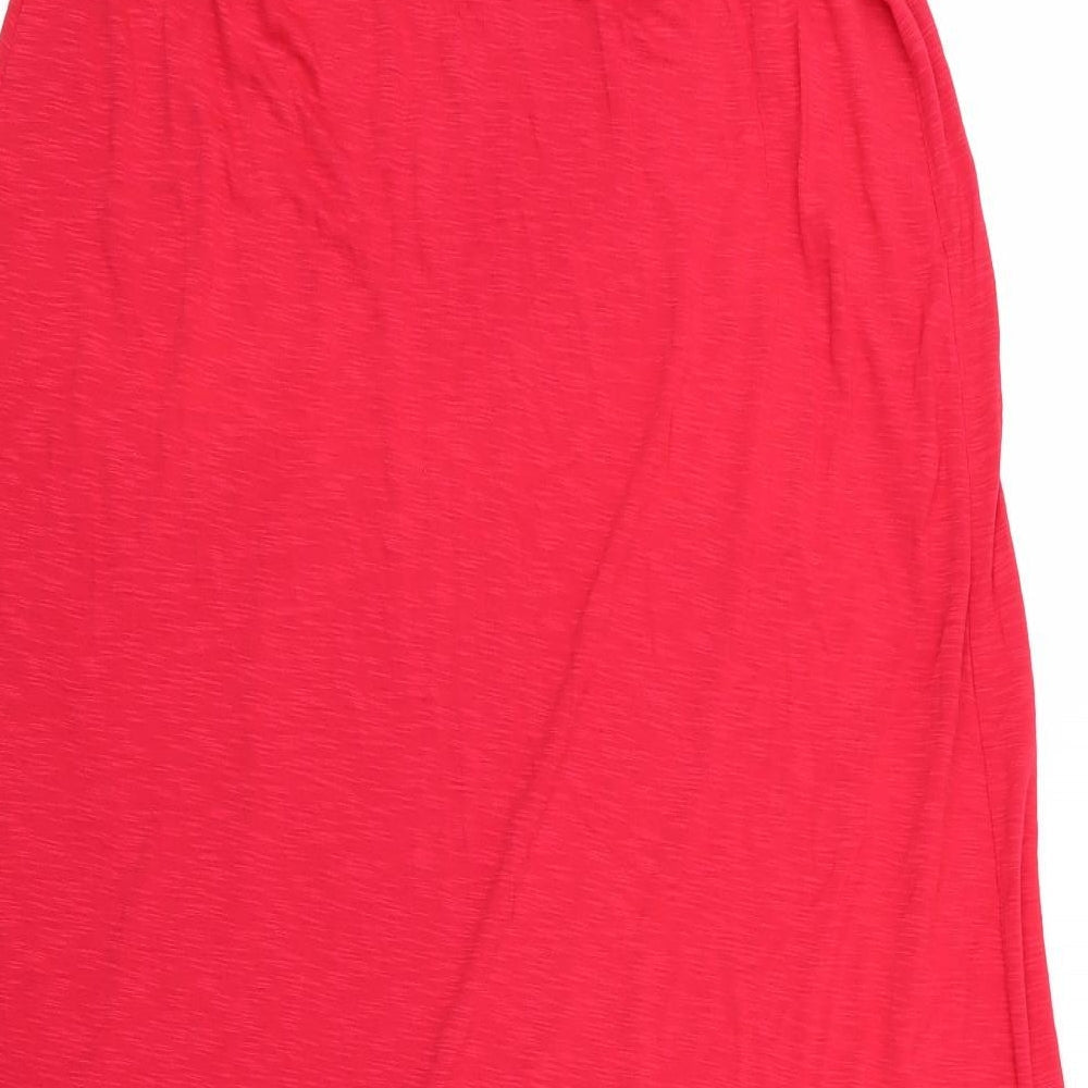 Preworn Womens Red A-Line Size 12
