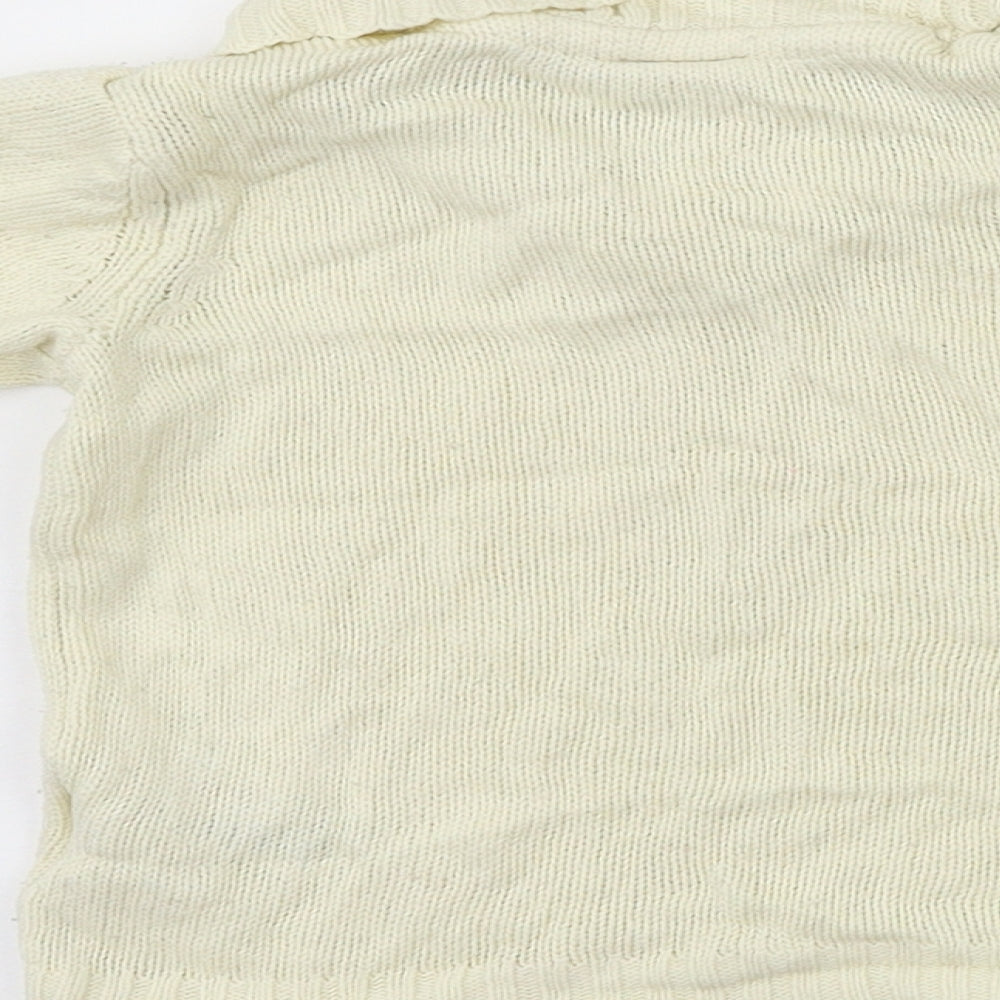 H&M White Animal Print Pullover Jumper Size 12-18 Months