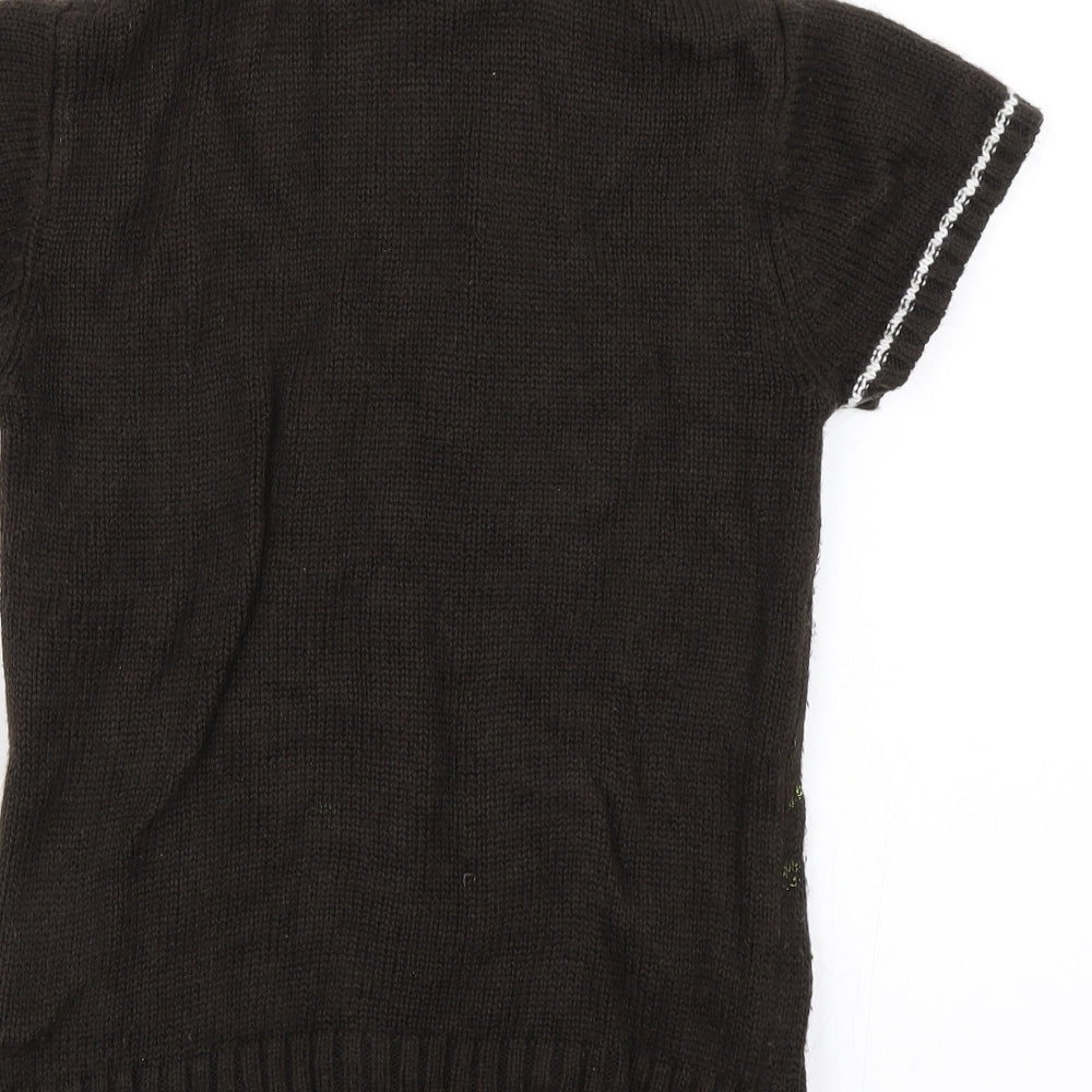 Palomino Girls Brown Pullover Jumper Size 8 Years