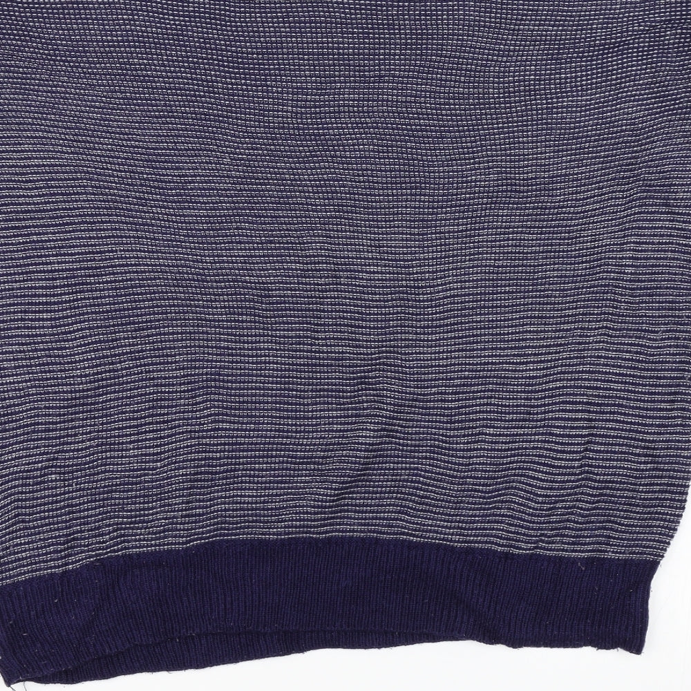Pep&Co Womens Black Striped Pullover Jumper Size L