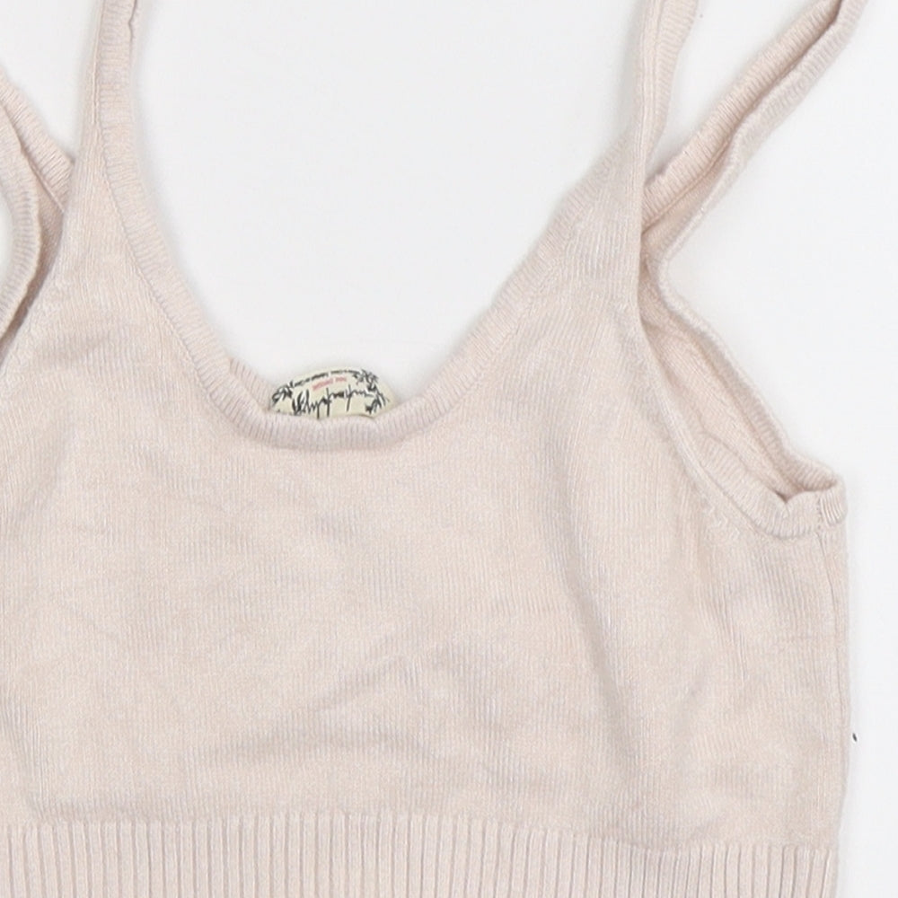 infataly Girls Pink Cropped Tank Size S