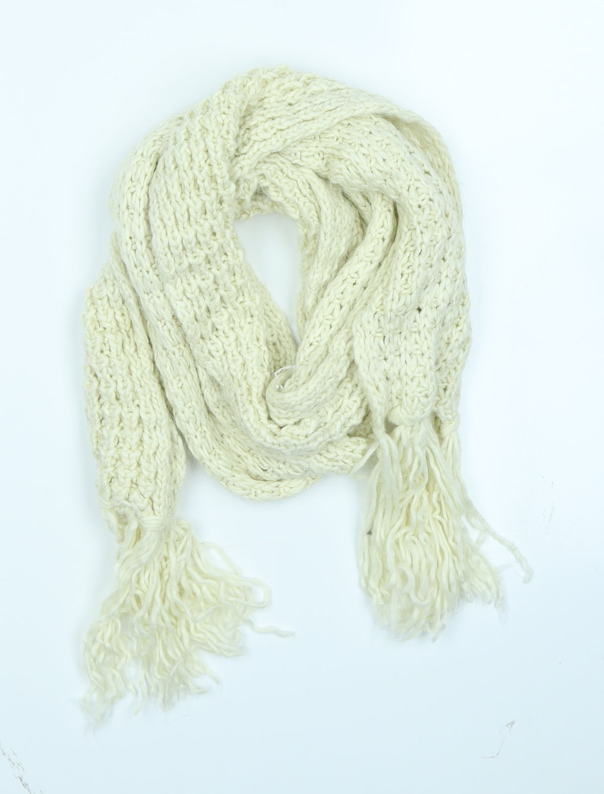 Matalan Womens Ivory Knit Scarf