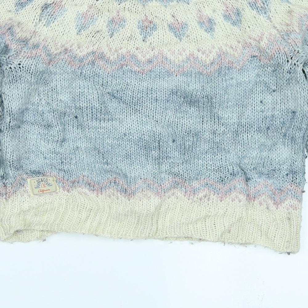 Soul Cal & CO Womens Blue Pullover Jumper Size 8