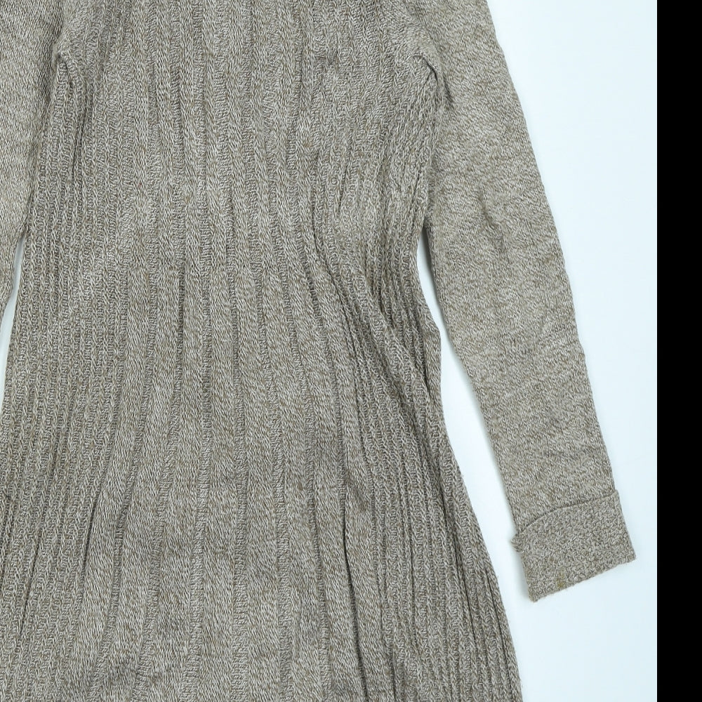 Sky Womens Brown Cardigan Jumper Size S
