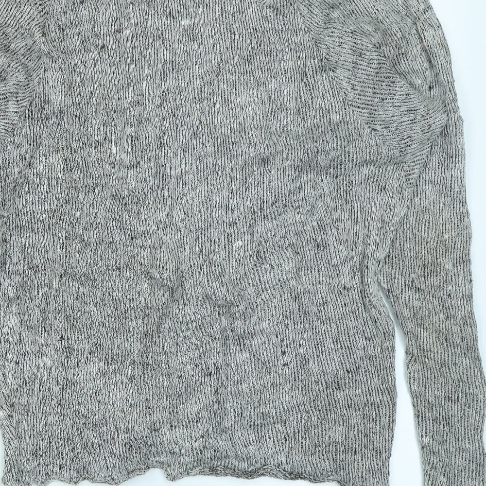 Topshop Womens Grey Pullover Jumper Size 8