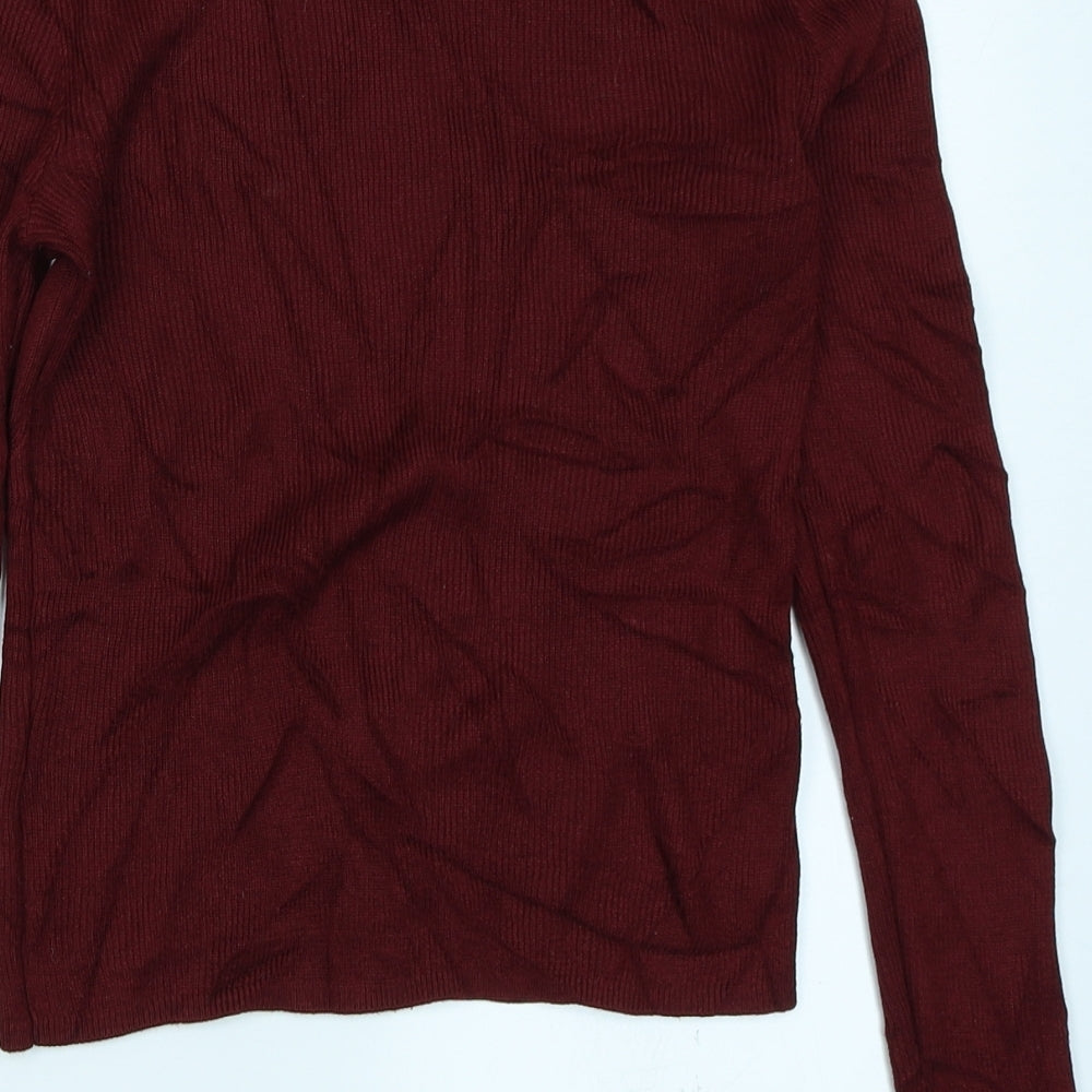 Divided Womens Red Basic T-Shirt Size S