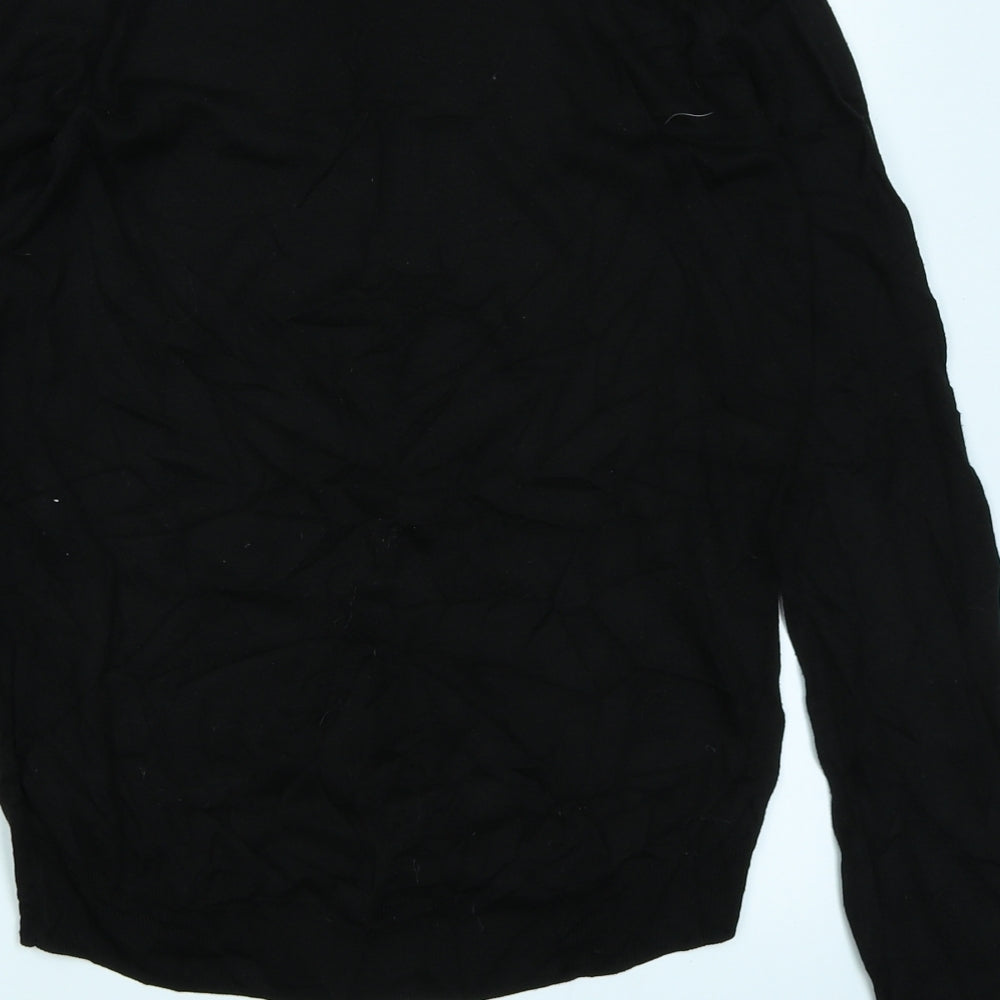 H&M Womens Black Knit Pullover Jumper Size S