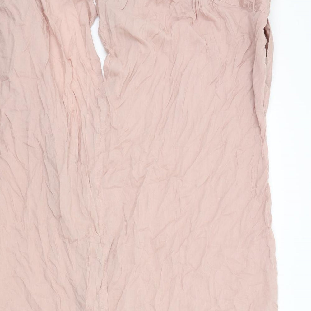 Saint Womens Pink Basic Button-Up Size 2XL - Open Back