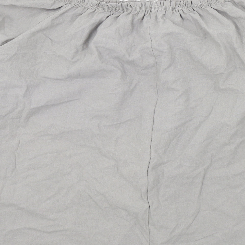 MissLook Womens Grey Colourblock Basic Blouse Size 2XL