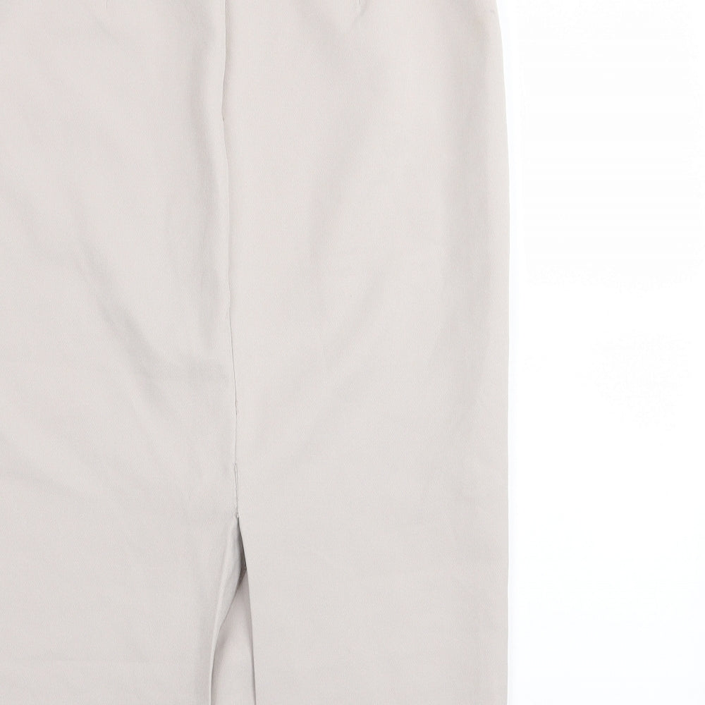 Linea Womens Grey A-Line Skirt Size 10