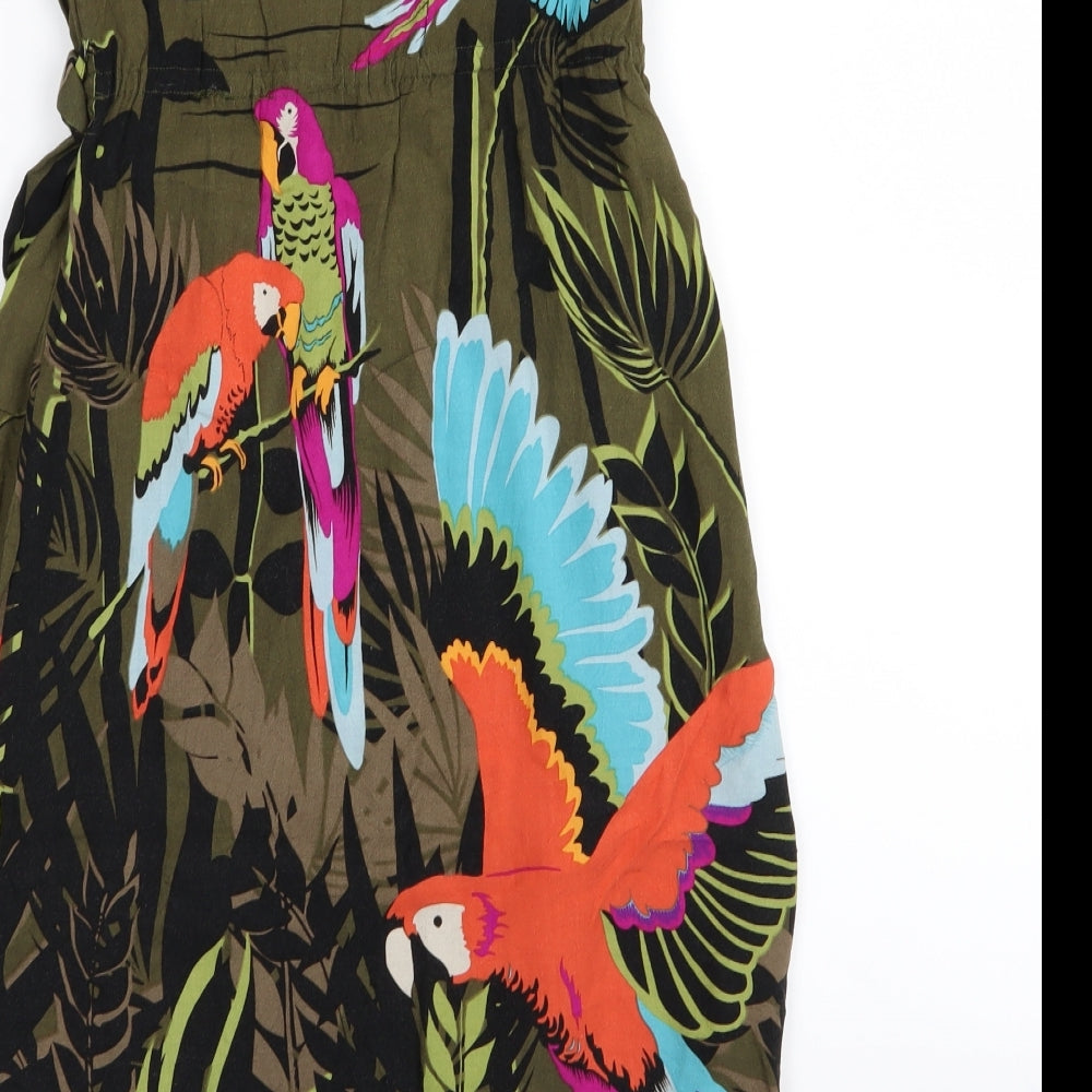 Divided by H&M Womens Multicoloured Floral Fit & Flare Size 8