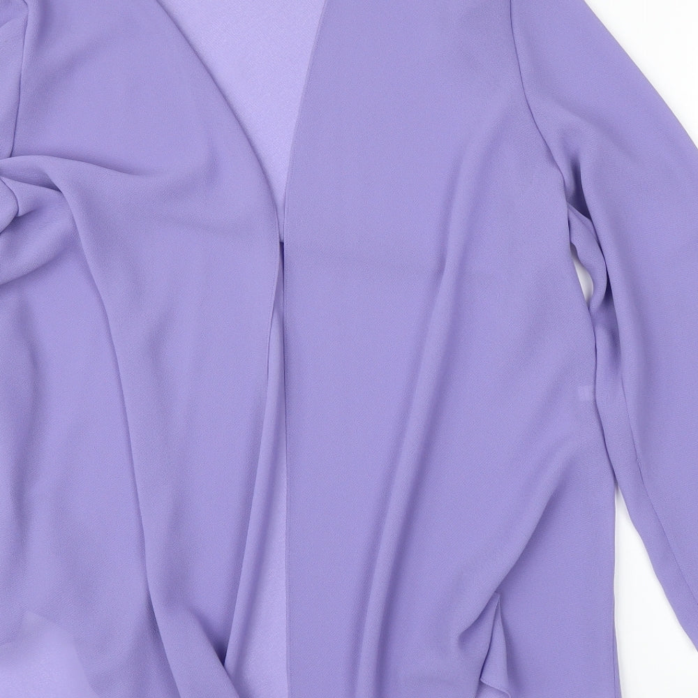 Preworn Womens Purple Cardigan Jumper Size 16