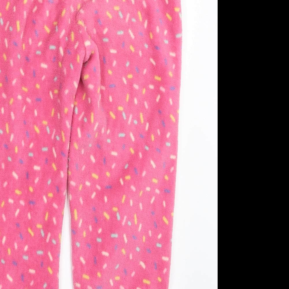 Just like you Girls Pink Geometric Capri Pyjama Pants Size 8-9 Years