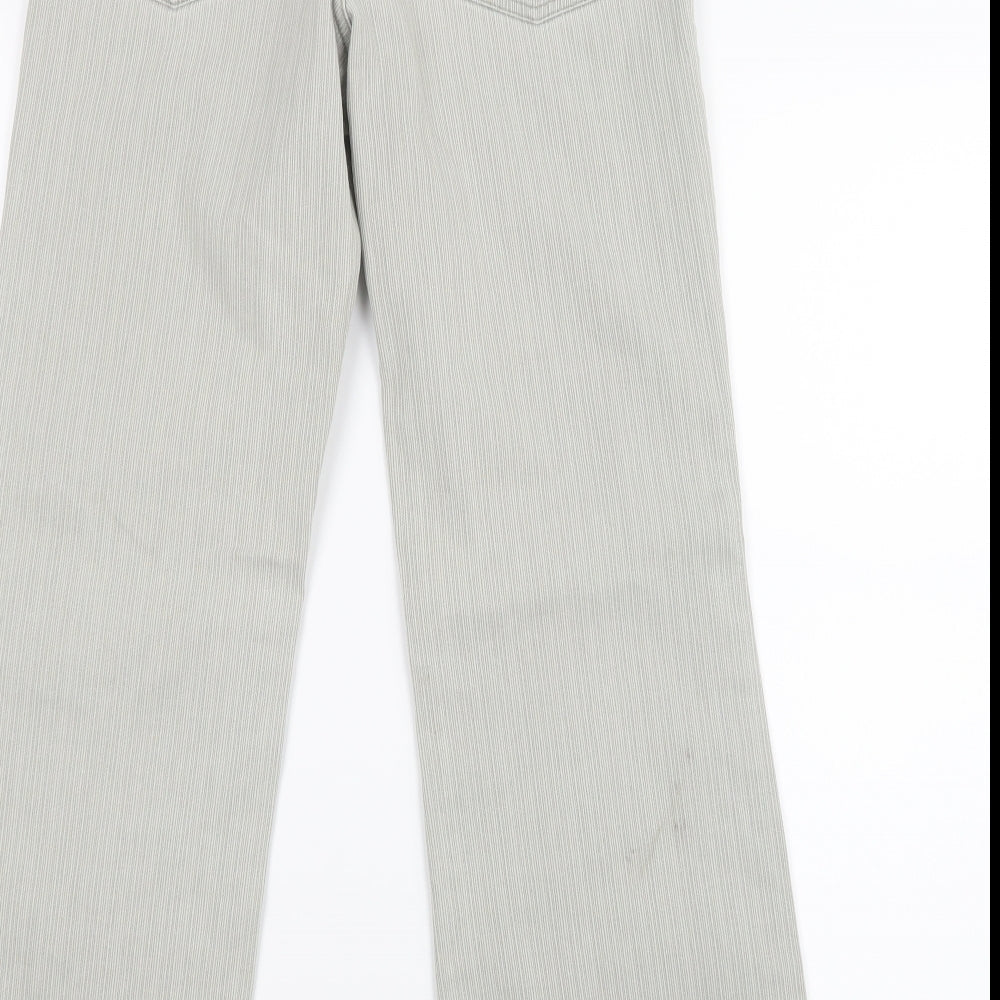 Papaya Womens Grey Denim Straight Jeans Size 8 L23.5 in