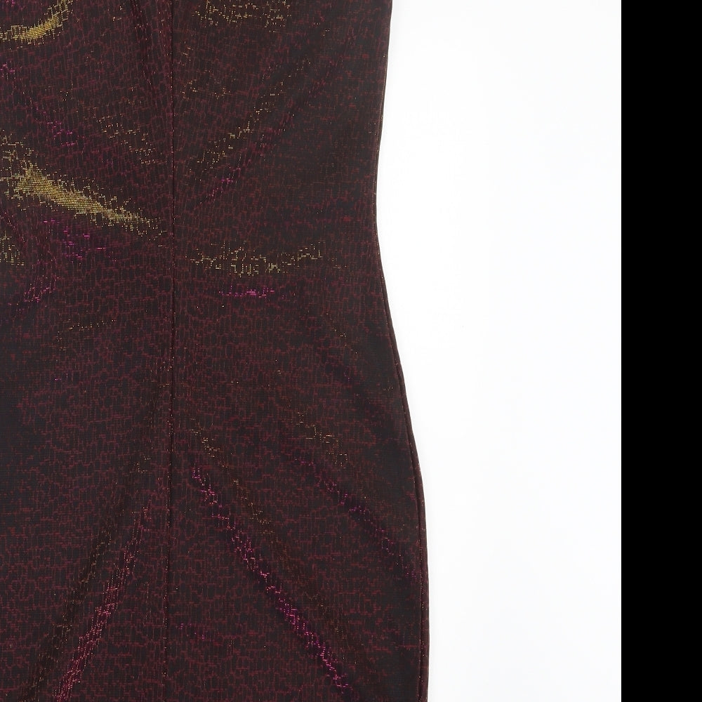 Miss Selfridge Womens Gold Mini Size 8