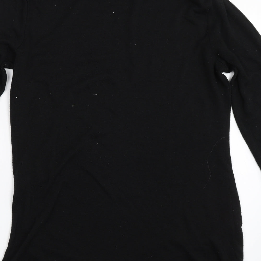 Ann Taylor Womens Black Pullover Jumper Size L
