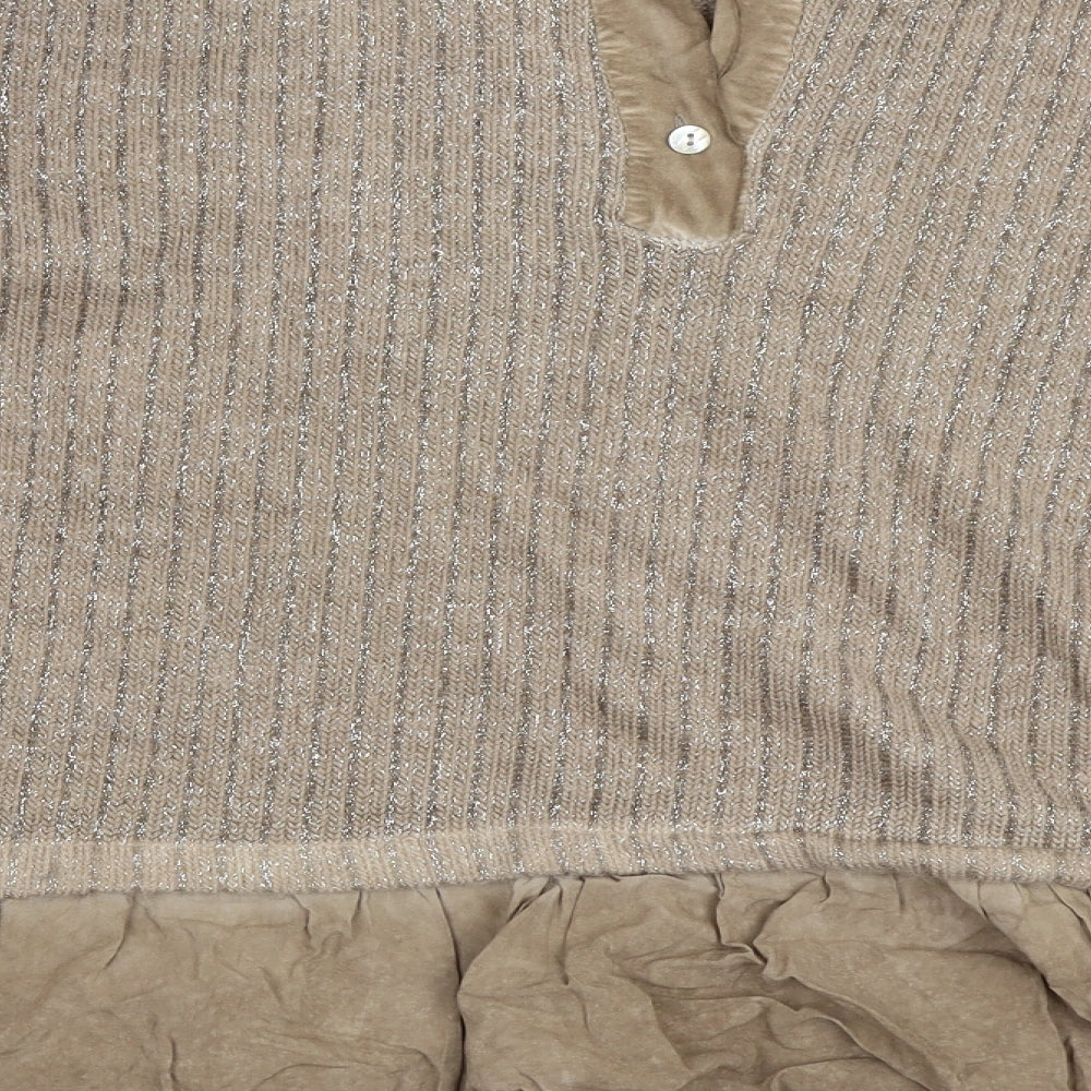 Preworn Womens Beige Pullover Jumper Size M