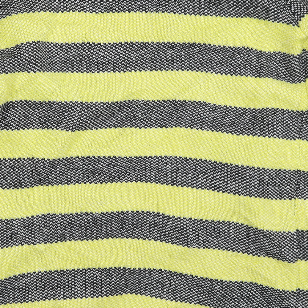 Atmosphere Womens Yellow Striped Cardigan Jumper Size XS