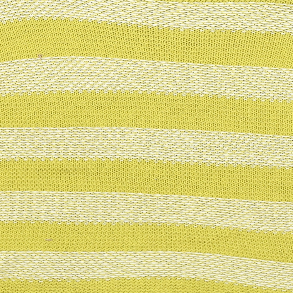 Isabella D Womens Yellow Striped Pullover Jumper Size M