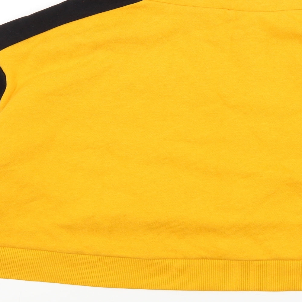Divided Womens Yellow Pullover Sweatshirt Size S
