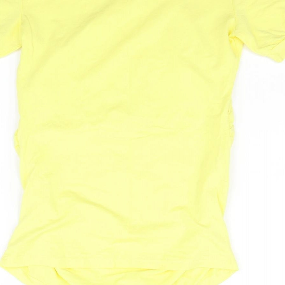 Preworn Womens Yellow Basic Blouse Size M